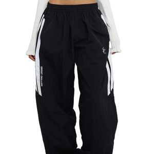 Sweet Chilling Contrast Color Striped Sweatpants Size S